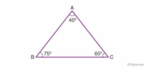 An acute-angled triangle