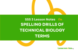 Spelling Drills of Biological Technical Terms