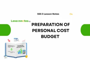 Preparation Of Personal Cost Budget