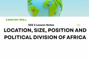 Location, Size, Position And Political Division Of Africa