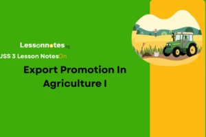 Export Promotion In Agriculture I - III