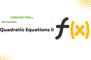 Quadratic Equations II - Tangents & Normal to Curves