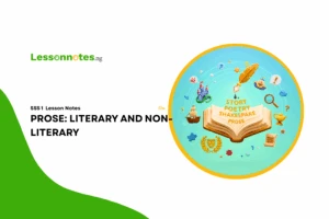 Prose: Literary And Non-Literary