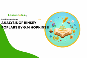 Analysis Of Binsey Poplars By G.M Hopkins II