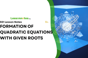 Formation Of Quadratic Equations With Given Roots