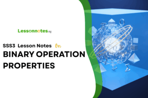 Binary Operations Properties