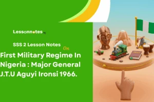 First Military Regime In Nigeria : Major General J.T.U Aguyi Ironsi 1966.