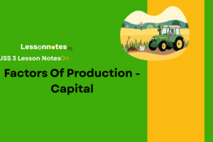 Factors Of Production - Capital
