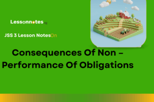 Consequences Of Non–Performance Of Obligations