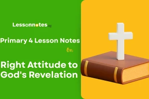 Right Attitude to God's Revelation