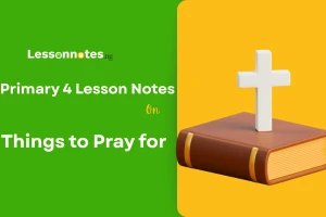 Things to Pray for