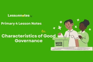 Characteristics of Good Governance