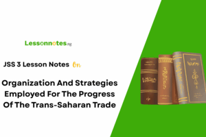 Organization And Strategies Employed For The Progress Of The Trans-Saharan Trade
