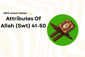 Attributes Of Allah (Swt): 41-50