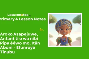 Aroko Asapejuwe, Anfant ti o wa nibi Pipa ééwo mo, Itån Aboni - Efunroyé Tinubu