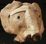 Nok terracotta elephant head
