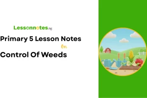 Control Of Weeds