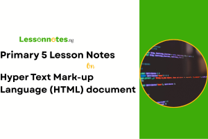 Hyper Text Mark-up Language (HTML) document