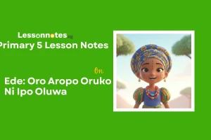 Ede: Oro Aropo Oruko Ni Ipo Oluwa