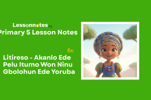 Litireso - Akanlo Ede Pelu Itumo Won Ninu Gbolohun Ede Yoruba