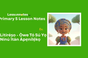 Lítíréṣo - Òwe Tó Sú Yọ Nínú Ìtàn Àpẹnílẹ́Kọ