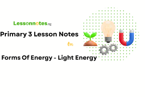 Forms Of Energy - Light Energy