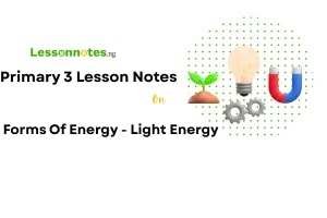Forms Of Energy - Light Energy