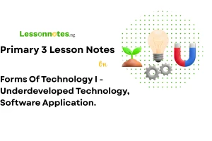 Forms Of Technology I - Underdeveloped Technology, Software Application.