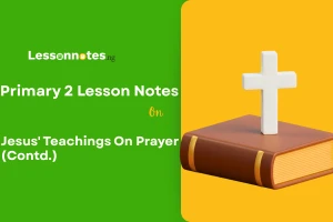 Jesus' Teachings On Prayer (Contd.)