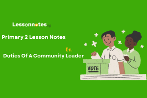 Duties Of A Community Leader