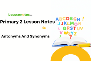 Antonyms And Synonyms