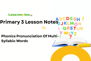 Phonics Pronunciation Of Multi-Syllabic Words