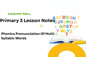 Phonics Pronunciation Of Multi-Syllabic Words
