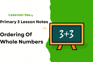 Ordering of Whole Numbers