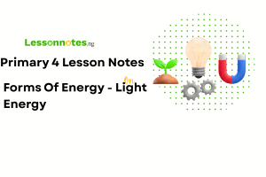 Forms of Energy - Light Energy