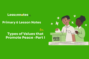 Types of Values that Promote Peace -Part I