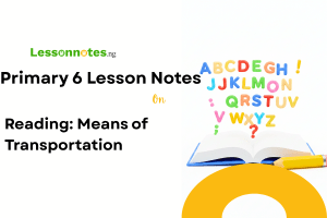 Reading: Means of Transportation
