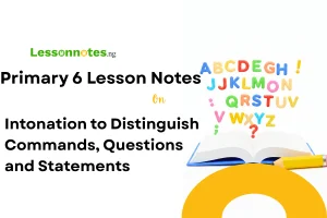 Intonation to Distinguish Commands, Questions and Statements