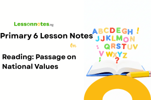 Reading: Passage on National Values