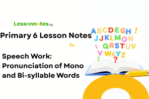 Speech Work: Pronunciation of Mono and Bi-syllable Words
