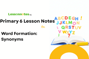Word Formation: Synonyms