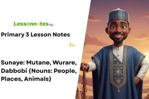 Sunaye: Mutane, Wurare, Dabbobi (Nouns: People, Places, Animals)