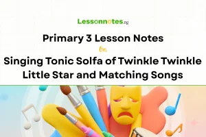 Singing Tonic Solfa of Twinkle Twinkle Little Star and Matching Songs