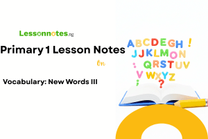 Vocabulary: New Words III