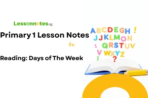 Reading: Days of The Week