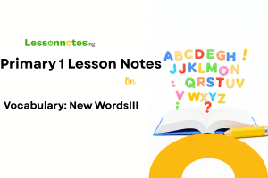 Vocabulary: New Words III