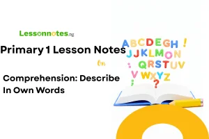 Comprehension: Describe in own Words