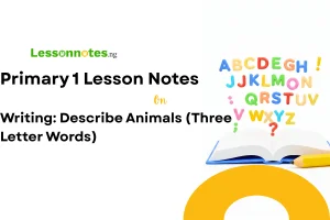 Writing: Describe Animals (Three Letter Words)