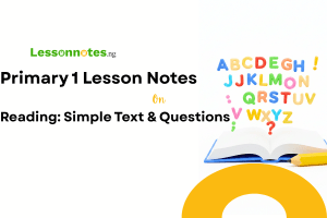 Reading: Simple Text & Questions