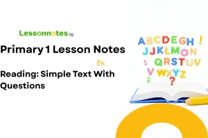 Reading: Simple Text & Questions